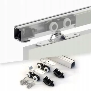 Systém posuvných dverí Tycho na stenu a strop Dĺžka vedenia 250 cm 2,5 m